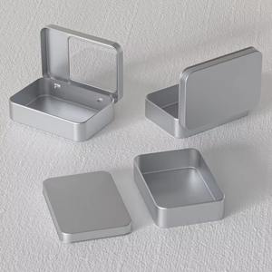 Vente en gros personnalisée 8.8*6*2cm petite boîte carrée en métal à couvercle à charnière boîtes en <span class=keywords><strong>porcelaine</strong></span> à charnière logo d'emballage de thé nourriture bonbons chocolat - Product Image 3