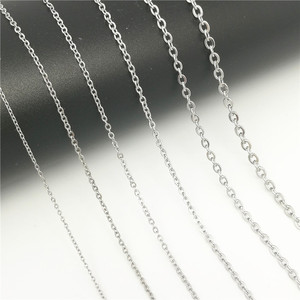 Stainless Steel Flattened Hammer <b>Cross</b> <b>Chain</b> 0.25-0.6mm Everyday Wear Necklace - Product Image 4