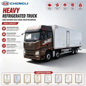 Camion frigorifique lourd FAW 8x4 20 tonnes, caisse frigorifique de 35 m³, -18°C ℃   Transport de produits surgelés sur longue distance à vendre - Product Image 1