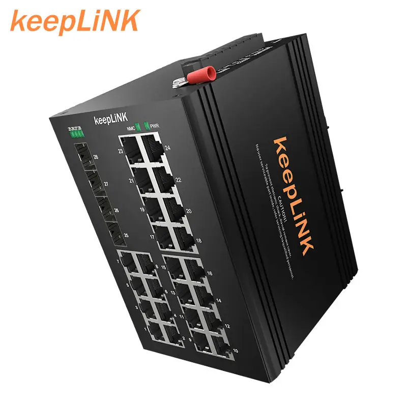 2 3 4 5 6 8 9 10 12 14 16 18 20 24 26 Poorten Beheerd Industriële Ethernet Switch din Rail Poe Gigabit Beheerde Switches Industriële