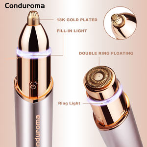 Conduroma Épilateur Facial pour Sourcils pour Femmes : Épilateur Rechargeable 2 en 1 pour Sourcils et Rasoirs Faciaux pour Femmes - Product Image 5