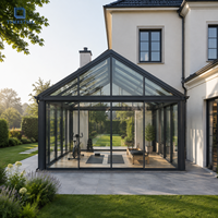 Véranda en verre sur mesure avec rupture de pont thermique en aluminium et vitrage isolant pour balcon et terrasse résidentiels