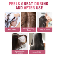 Shampooing personnalisé soyeux et lisse parfum pour cheveux réparateur cheveux abîmés shampoing et revitalisant anti-frisottis nourrissant pour cheveux lisses