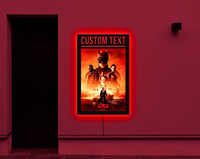 Cadre d'affichage mural LED personnalisé pour publicité cinématographique, boîte à lumière LED en aluminium décorative ultra-mince et étanche