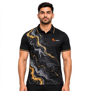 Polo personnalisé pour homme en sublimation, respirant, haute performance, pour équipes de golf, vêtements de sport, fournisseur d'usine de marque privée - Product Image 1
