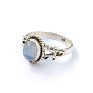Anillos Finos, Anillo de Piedra Lunar, Plata de Ley 925, Anillo de Piedras Preciosas, Anillo de Piedra Lunar Ajustable, Colección Hecha a Mano, Joyería de Plata, Precio al por Mayor - Product Image 4