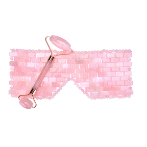 Herramientas para el cuidado de la piel Quartzl, máscara para los ojos para mujeres, máscara facial de Jade, máscara de hoja, Etiqueta Privada, venta al por mayor coreana, Rosa natural para mujer - Product Image 1