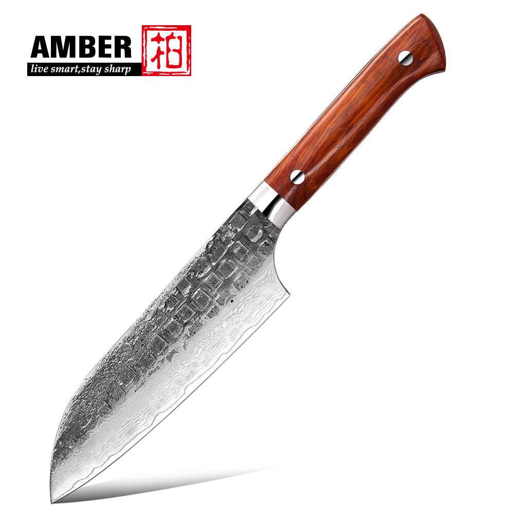 Santoku marron 7 pouces