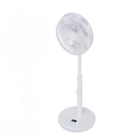 Ventilateur sur pied télescopique de 14 pouces, ventilateur mécanique sur pied, moteur en cuivre DC, 120 fils, grille anti-doigts, ventilateur de sol avec 3 modes