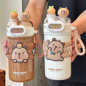 Hello Cappy Dual-Drink Insulated Water Bottle 316 <b>Stainless</b> <b>Steel</b> Straw <b>Cup</b> For Children Back To School Summer 2025 - Product Image 4