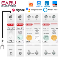 Compteur d'énergie intelligent 1P 2P TUYA APP Zigbee WIFI kWh avec disjoncteur, relais temporisé et protection contre les fuites de tension EAYCBM-T