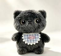 Peluche chat mignon super douce, rembourrée de coton PP, petite taille, unisexe, pour sac à dos, porte-clés, cadeau d'anniversaire, prix, machines à griffes, fabriqué en Chine