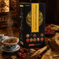 Sachets de thé aux dix trésors de ginseng naturel sans sucre – Infusion bien-être quotidienne pour le bureau, la maison, les cadeaux et les tasses du matin