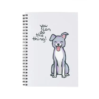 Livre autocollant en spirale créatif personnalisé de vente directe en usine, motif de dessin animé, parfait pour les notes et la journalisation scolaires
