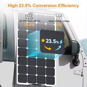 5 panneaux solaires semi-flexibles 15V 100W, panneaux solaires flexibles pour batterie de voiture, bateau et maison, panneau solaire bifacial 1000W - Product Image 5