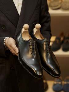 Zapatos de Cuero Genuino de Alta Gama para Hombre, con Punta Cuadrada, Impermeables, Casuales de Negocios para Otoño, Formales, con Cordones, Elegantes - Product Image 5