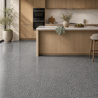 Dalles de terrazzo artificielles résistantes à l'usure de couleur personnalisée, carreaux de terrazzo faits à la main pour la décoration intérieure des escaliers d'hôtels et de villas