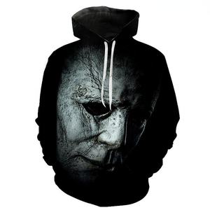 2023 autunno Halloween Horror <span class=keywords><strong>Michael</strong></span> <span class=keywords><strong>Myers</strong></span> stampa 3D uomo donna bambini felpe con cappuccio Harajuku Streetwear felpe con cappuccio Pullover - Product Image 1