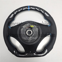 Volant de direction personnalisé en cuir perforé et fibre de carbone M Sport pour BMW E90 E91 E92 E93 Série 3