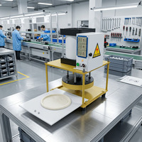 Presse à pâte automatique de table, électrique, en acier inoxydable, multifonction, machine commerciale pour la fabrication de naan et de pizzas