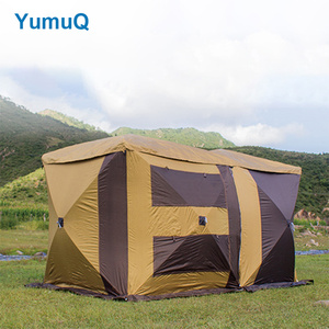 YumuQ Portable <span class=keywords><strong>Camping</strong></span> En Plein Air Facile Pliant Petites Maisons Hors Route Suv Voiture Pick Up Piste 4x4 Tente De Remorque Sur Le Toit - Product Image 3