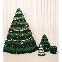 Décoration de Noël en fil épais islandais, à tricoter soi-même, pour suspendre, fournitures artisanales de vacances