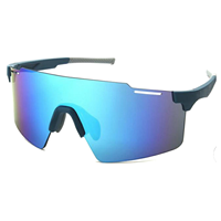 Lunettes de soleil de sport polarisées UV400 coupe-vent pour hommes, logo personnalisé, monture TR90, verres multicolores, lunettes de sport pour la randonnée et l'escalade