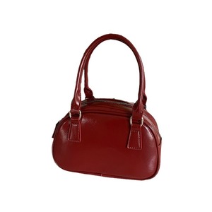 Red Women's Bowling Bag Zipper Closure <b>Hand</b> Carry <b>Mini</b> Crossbody Bag Everyday Outfits Casual Style - Product Image 5