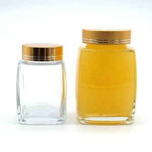 Weithalsglas mit quadratischem Boden aus Flintglas, luftdichter Schraubverschluss, lebensmittelecht, für Honig, Mayonnaise und Gewürze - Product Image 5