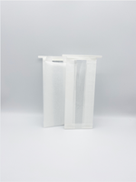 Sac en papier kraft enduit de PE avec fenêtre, de bonne qualité, résistant à l'humidité, écologique, pour l'emballage alimentaire, commande personnalisée acceptée