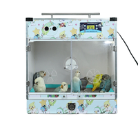 ECOmini Couveuse Intelligente pour Perroquets, Boîte d'Isolation à Température et Humidité Constantes pour Nourrissons d'Oiseaux, avec Tiroir de Nettoyage Amovible