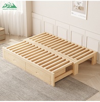 Cadre de lit plateforme minimaliste pour projets d'appartements et mobilier de chambre d'hôtel