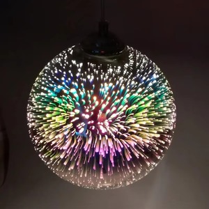 Lampes suspendues en verre miroir moderne lampe en verre <span class=keywords><strong>3D</strong></span> colorée lampes suspendues de <span class=keywords><strong>cuisine</strong></span> minimaliste bar café salle à manger luminaire - Product Image 3