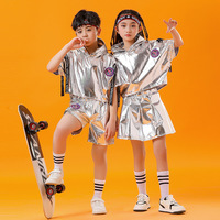Vêtements de jazz pour enfants, salopettes, combinaisons, vêtements hip-hop pour garçons, costumes pour filles, tenue de danse de rue