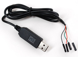 Cable Convertidor Serial USB a TTL 232R FTDI 3.3V 5V, TTL-232R-5V-WE, Chip FTDI, Cable Serial USB a TTL UART de 5V - Product Image 4