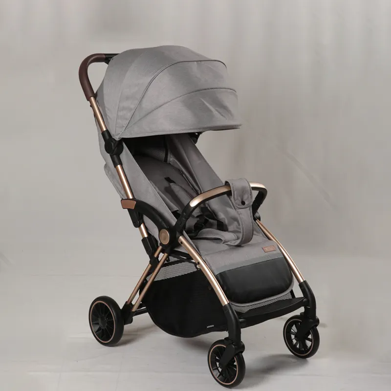 Auto Opvouwbare Kinderwagen Poussette Bebe Compact Rijtuig Automatische Reiswagen 2 In 1 Lichtgewicht Kinderwagen Voor Baby