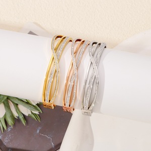 18K Gold Plated 316 Stainless Steel <b>Bracelet</b> New Design Fashionable Waterproof Bangle for Women Trendy Jewelry - Product Image 1