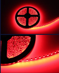 Bande <span class=keywords><strong>LED</strong></span> rouge 650nm-660nm 12v 2835 60leds/m IP20 8mm largeur 5 m/rouleau 300led bande <span class=keywords><strong>LED</strong></span> rouge - Product Image 2