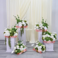 Bouquet de fleurs artificielles tendance 40/50/60cm, bouquets réalistes pour centre de table, décoration de toile de fond pour cérémonie de mariage