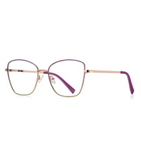 3087 elegante MARCO DE Metal para mujer para gafas ópticas diseño de lujo para gafas bloque de luz azul gran oferta bisagra de resorte
