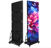 Écran d'affichage LED vertical en aluminium moulé sous pression, signalisation numérique autoportante pour hall d'hôtel