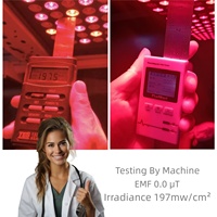 Appareil de luminothérapie infrarouge LED AL1500 à haute intensité pour hommes, panneau complet pour le corps, 300 LED, thérapie par lumière rouge pour le visage et la tête, sur pied