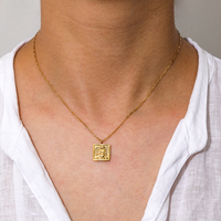 Joolim Jewelry-collar con colgante de Ángel chapado en oro de 18K, joyería de acero inoxidable al por mayor