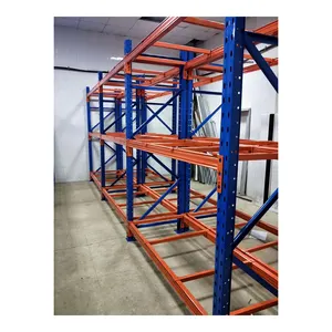 Prateleira para paletes de armazenamento metálica galvanizada para serviços pesados industriais, placa de rede de malha de arame