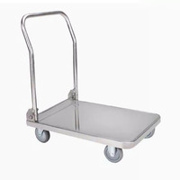 SUS304/201 Chariot commercial en acier inoxydable Roues silencieuses Chariot d'équipement de cuisine à plat Hôtel Restaurant Fournitures Marchandises