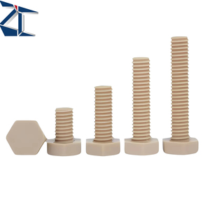 <span class=keywords><strong>Vis</strong></span> hexagonales en PEEK résistantes aux hautes températures, boulons en plastique isolants résistants aux acides et aux alcalis, autres fixations et attaches. - Product Image 1