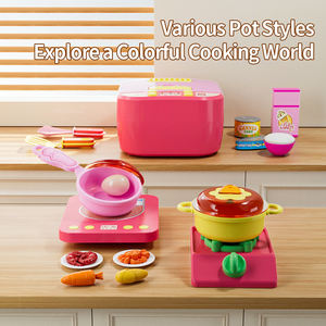 2024 nouvelle mode unisexe cuisine ensemble de jeu en plastique <span class=keywords><strong>petit</strong></span> <span class=keywords><strong>Chef</strong></span> semblant cuisine jouet boîte enfants <span class=keywords><strong>petit</strong></span> cuiseur à riz Simulation - Product Image 4