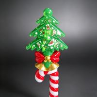 Weihnachtsbaum Rotierender Leuchtstab Batteriebetrieben 39cm ABS-Kunststoff Partygeschenk für Weihnachten Geburtstag Austausch Werbegeschenk