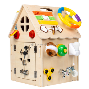 Aides pédagogiques Montessori personnalisées pour les activités des enfants Planche occupée pour bébé avec matériel en bois Planche occupée éducative précoce - Product Image 3