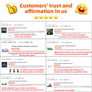 7pcs रंगीन नीले मकड़ी रेसिन dd rpg टेबलटॉप गेम हैंडमेड एपॉक्सी डाइस उपहार - Product Image 6